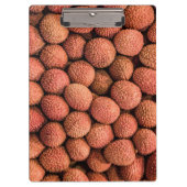 Lychee oder Litchi Frucht vegan und vegetarisch ge Klemmbrett (Vorderseite)
