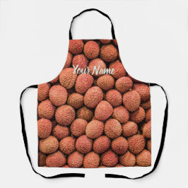 Lychee oder Litchi Frucht vegan und vegetarisch ge Schürze