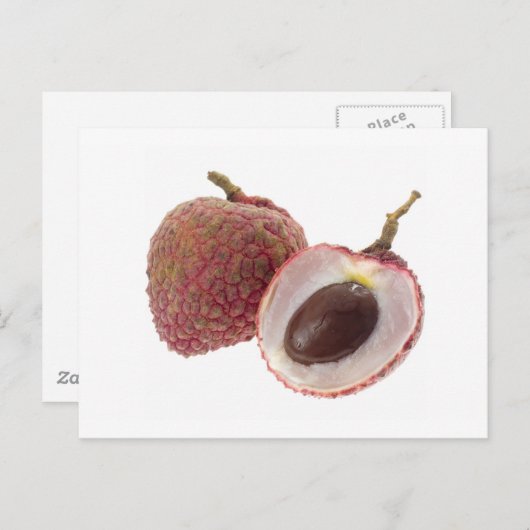 Lychee Postkarte (Vorne/Hinten)
