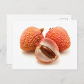Lychees Postkarte (Vorne/Hinten)