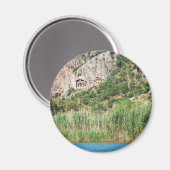 Lycian Rock Tombs, Dalyan, Türkei Magnet (Vorderseite/Rückseite)