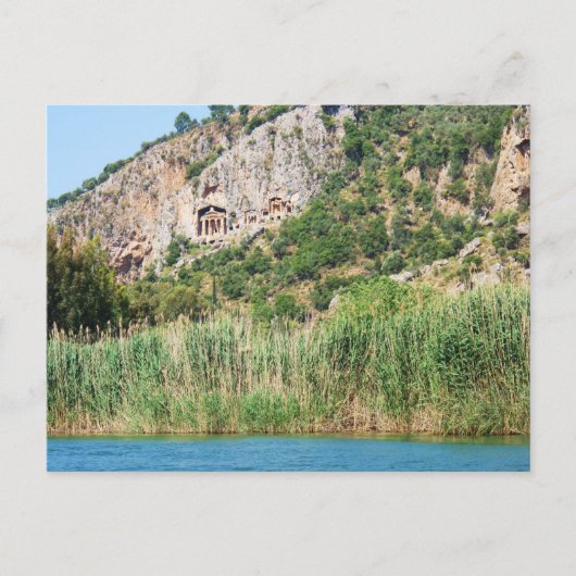 Lycian Rock Tombs, Dalyan, Türkei Postkarte (Vorderseite)
