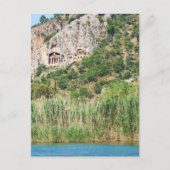 Lycian Rock Tombs, Dalyan, Türkei Postkarte (Vorderseite)