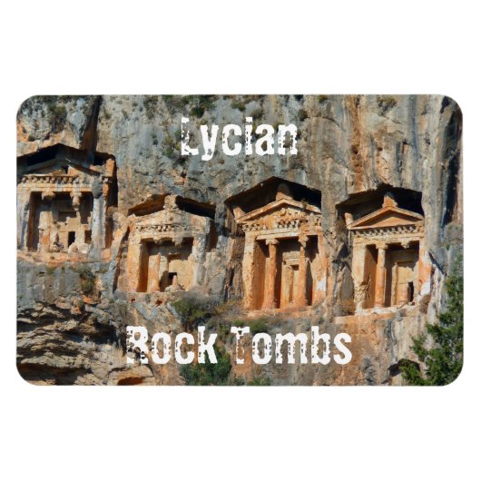 Lycian Rock Tombs Magnet (Horizontal)