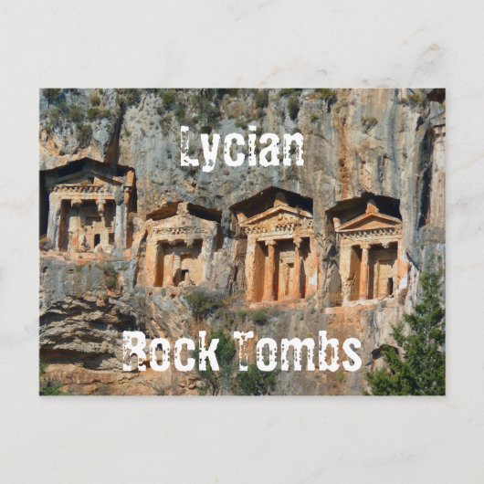 Lycian Rock Tombs Postcard Postkarte (Vorderseite)
