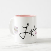 LYDA Rosen-Tasse Zweifarbige Tasse (Vorderseite Links)