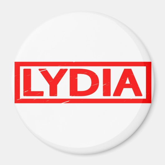 Lydia-Briefmarke Magnet (Vorne)