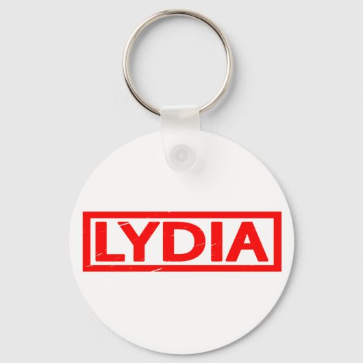 Lydia-Briefmarke Schlüsselanhänger (Vorderseite)