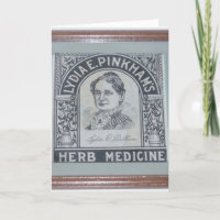 "Lydia E. Pinkham" Get Well Card