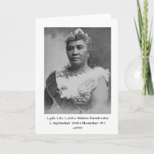 Lydia Liliʻu Loloku Walania Kamakaʻeha, c1898 Karte