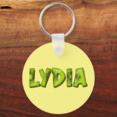 Lydia Name Kiwi Design Schlüsselanhänger (Vorderseite)
