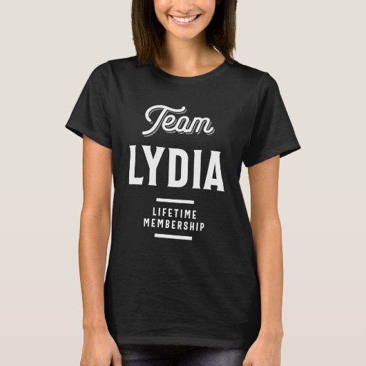 Lydia Personalisiert Name Birthday Gift T-Shirt (Vorderseite)