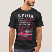 Lydia sehr extra hart hart, da die Geburt wird T-Shirt (Vorderseite)