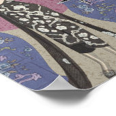 Lydia und Bengalisch in Mauve und Taupe Poster (Ecke)