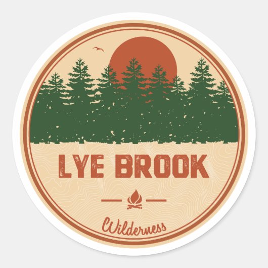 Lye Brook Wilderness Vermont Runder Aufkleber (Vorderseite)