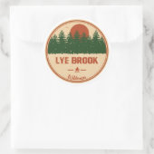 Lye Brook Wilderness Vermont Runder Aufkleber (Tasche)