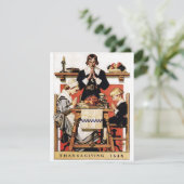 Lyendecker Thanksgiving-Gebete Feiertagskarte (Stehend Vorderseite)