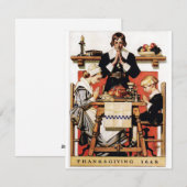 Lyendecker Thanksgiving-Gebete Feiertagskarte (Vorne/Hinten)