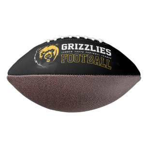 LYFL 03 Weißes Grizzles-Logo Football