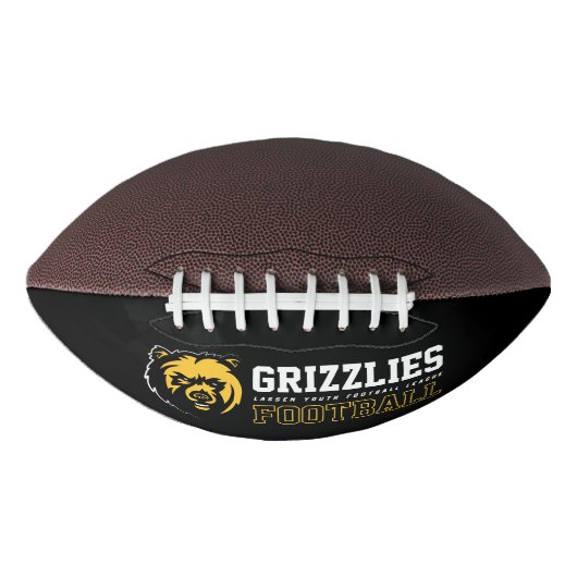 LYFL 03 | Weißes Grizzles-Logo Football (Vorderseite)