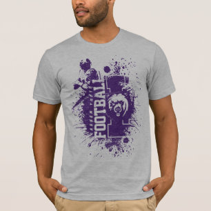 LYFL 05 Men Lila Grunge Lassen-Logo Gray T-Shirt