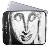 Lying Buddha Wat Pho Bangkok Thailand B&W Laptopschutzhülle (Vorderseite)