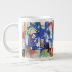 Lying Bull von Franz Marc, Vintage kubistische Kun Jumbo-Tasse