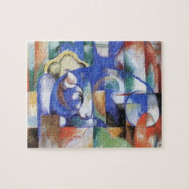 Lying Bull von Franz Marc, Vintage kubistische Kun Puzzle