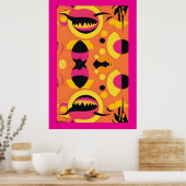 Lying Flat or Flat Out Lying Poster (Küche)