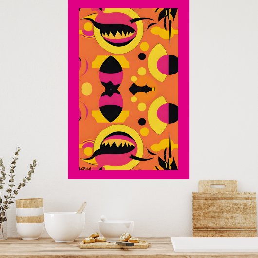 Lying Flat or Flat Out Lying Poster (Küche)