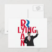Lying Ryan Postkarte (Vorne/Hinten)