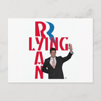 Lying Ryan Postkarte