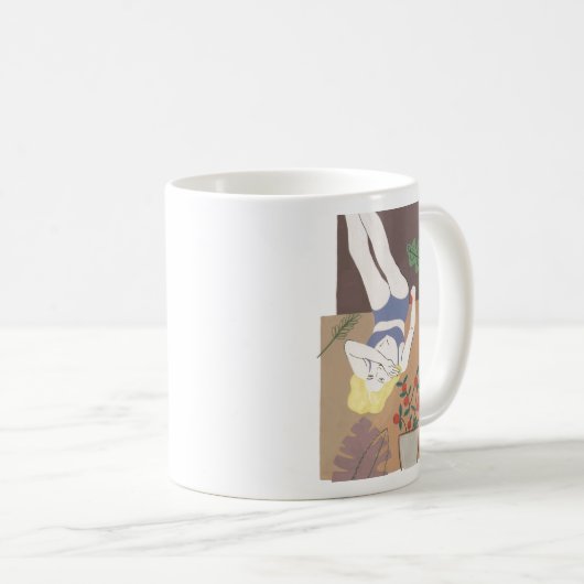 Lying Woman Kaffeetasse (VorderseiteRechts)