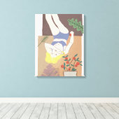 Lying Woman Leinwanddruck (Insitu (Holzboden))