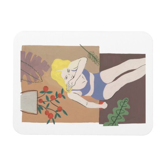 Lying Woman Magnet (Horizontal)
