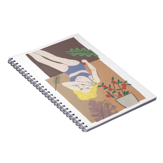 Lying Woman Notizblock (Rechte Seite)