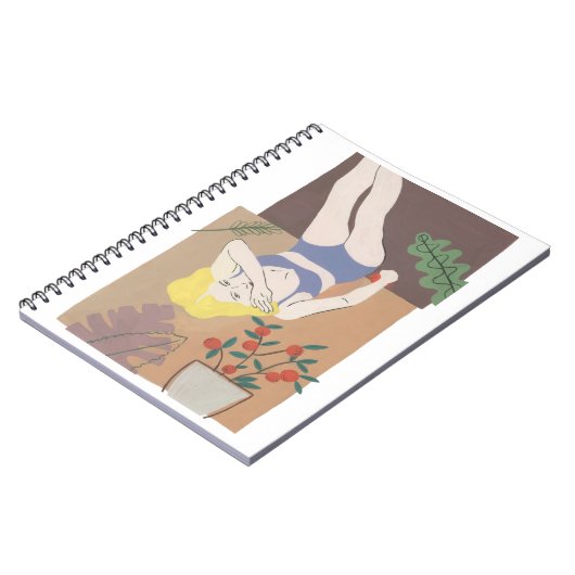 Lying Woman Notizblock (Linke Seite)