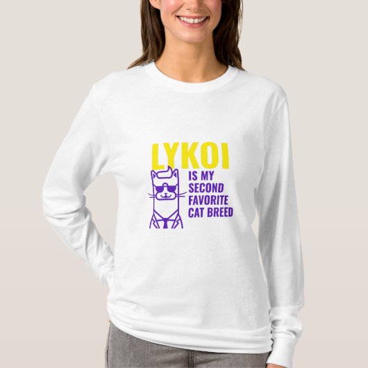 Lykoi Lieblingskatzenrasse T-Shirt (Vorderseite)
