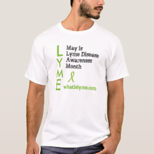Lyme Awareness Mens Shirt mit Antitick-Zeichen