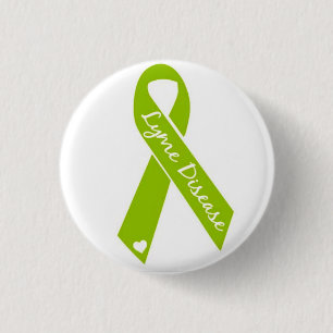 Lyme Bewusstseins-Band-Knopf Button