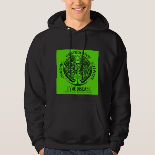 Lyme-Borreliose-Bewusstsein Hoodie (Vorderseite)