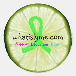 Lyme-Borreliose-Bewusstseins-Aufkleber Runder Aufkleber