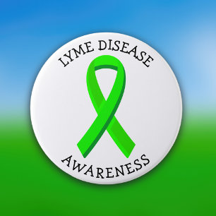 Lyme-Borreliose-Bewusstseins-Schleife Button
