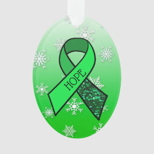 Lyme-Borreliose-Bewusstseins-Schleife Hoffnung Wei Ornament