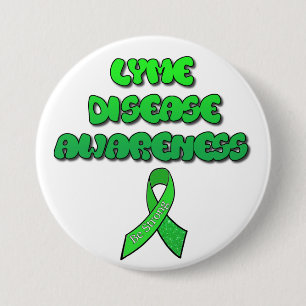 Lyme-Borreliose-Bewusstseins-Schleife "Sei stark"  Button
