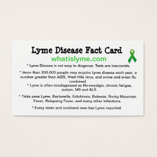 Lyme-Borreliose-Bewusstseins-Visitenkarten