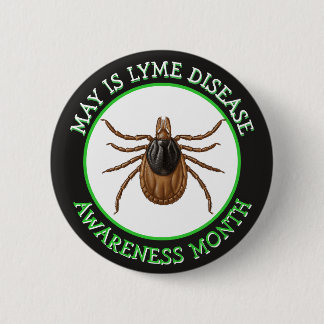 Lyme-Borreliose-Bewusstseinsmonat | Hirschzecke Button