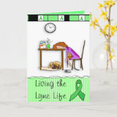 Lyme-Borreliose ", die an Sie" Stützkarte denkt Karte (Gelbe Blume)