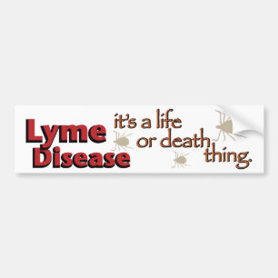 Lyme-Borreliose - es ist eine Leben- oder Autoaufkleber