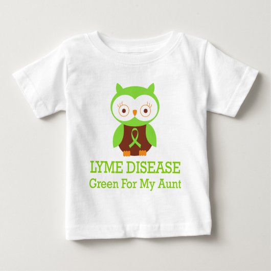 Lyme-Borreliose-Grün für meine Tante Baby T-shirt (Vorderseite)
